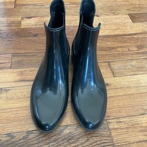 J. Crew Black Rain Boots
